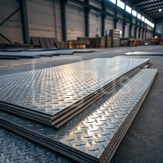 Лист алюминиевый рифленый дуэт 1,6х1000 мм АМг6 ТУ 1-801-20-2008