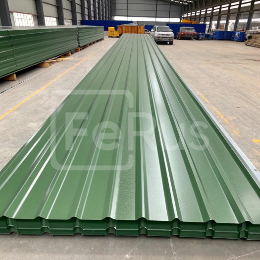 Профнастил С8 полиэстер (Zn100-180) 0,6х1150х800 мм, RAL 6005