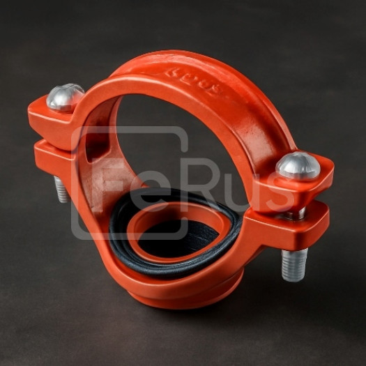 Хомут под резьбу грувлок ковкий чугун ДУ 100x32 (ДН 108x42) 4x11/4